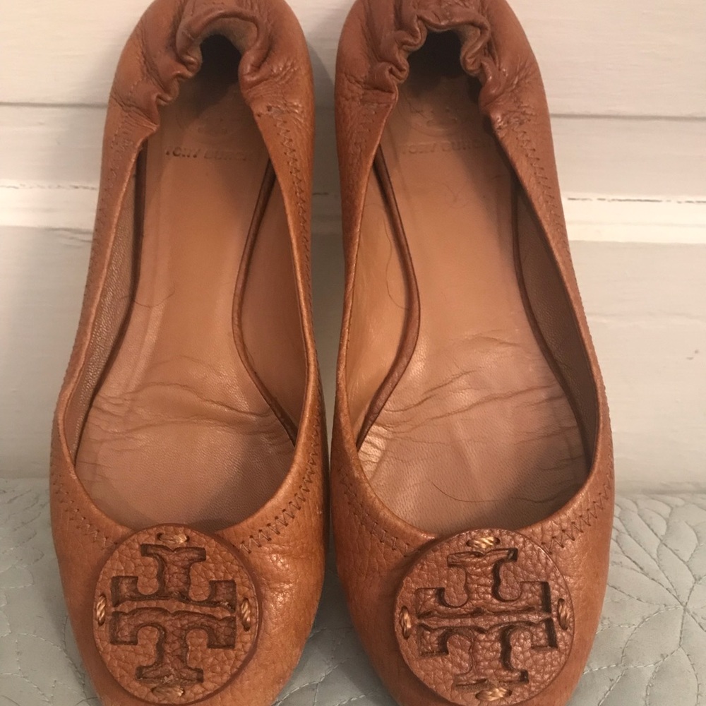 Tory Burch Leather Reva Flats 7.5 - Picture 2 of 5